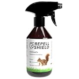 RepellShield Spray Repelente Roedores con Aceite Esencial de Menta - Repelente de Ardillas, Ratas, Ratones, Topos en Interiores y Exteriores - Alternativa a Repelente Ultrasónico Roedores, 250ml