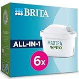 BRITA Cartucho de filtro de agua MAXTRA PRO All-in-1 Ahorro semestral pack 6| Recambio original para las jarras BRITA para agua de sabor puro - filtra micro impurezas como PFAS, cloro, cal y metales