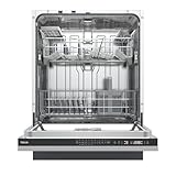 Teka DFI 46700 - Lavavajillas 60 cm Integrable, Lavavajillas para 14 Cubiertos con Tercer Rociador Superior y 7 Programas de Lavado, Sensores SmartSensor y MultiCleaner, Color Negro