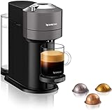 De'Longhi Nespresso Vertuo Next Máquina de Café y Espresso con WIFI y Bluetooth Integrados, Cafetera Automática de Cápsulas con Sistema de Preparación con un Solo Toque, ENV120.GY, Gris