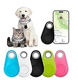 Rastreador Bluetooth, localizador Bluetooth, Alarma Anti-Robo, Dispositivo Anti-perdida, Llavero Animales, Apto para Gatos, Perros, Maleta, Llaves, Cartera... buscador de Objetos