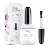 Nail Prep Deshidratador de Uñas Preparador 12 ml - Deshidratador de Uñas Profesional, Preparador de Uñas para Procedimientos de Reconstrucción de Uñas