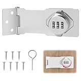 Cerradura de Armario de 3 Dígitos Cerradura de Combinación para Puertas de Armario Cerradura de Contraseña Cerradura de Contraseña de 4,5 Pulgadas para Puerta, Armarios, Puerta de Granero