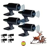 BASAMA ®️ 4 PCS Ahuyentador De Jabalies de fácil instalación | Seguridad y Protección con el Dispositivo Anti Animales Coche | Ultrasonidos | Ligereza| Durabilidad