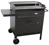 Imor - Barbacoa de jardín de carbón con horno independiente ETNA V20, Negro