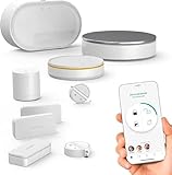 SOMFY 1875259 - Alarma de hogar Avanzada, Sistema de Alarma con conexión inalámbrica, Somfy Protect, Compatible con Alexa, Asistente de Google y Tahoma, Blanco