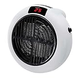 RevolutionLine - Calefactor portátil Potencia 900W y bajo consumo| Calentamiento rápido con temperatura ajustable | Perfecto baño, hogar, oficina o caravana | Viene con temporizador programable