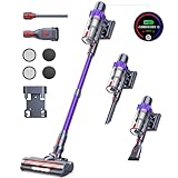 Buture Pro VC70 Aspiradora sin Cable, 450W/38KPa con Modo Automático, Pantalla Táctil, Silenciosa hasta 55 Minutos, Cepillo Anti-enredos para Pelo de Mascotas/Alfombras/Suelos Duros, Ligera