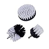 Kit de cepillo de taladro eléctrico, limpiador multiusos, herramientas de limpieza de neumáticos automáticos for cocina, baño, azulejo, cepillos redondos de plástico for fregar(3 PCS)