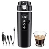 Bordeag Hervidor Eléctrico De Viaje 12V/24V 500ml Taza De Calefacción De Coche Vehículo Calentador De Agua, Taza De Agua Calentada Para Vehículos Taza De Calefacción Hervidor De Agua Para Coche Camión