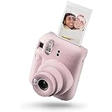Instax Mini 12 Cámara instantánea, con autoexposición y Lente selfi incluida, Blossom Pink