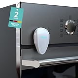 2 piezas de protección infantil para horno para puerta de horno, protección infantil para bebés y niños pequeños, protección contra el horno con instalación sin taladrar (2 unidades, blanco)
