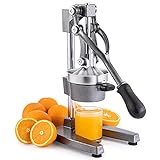 CO-Z Exprimidor Manual de Fruta Exprimidor de Zumo a Mano Prensa a Mano para Naranja Granada Limón Multifuncional de Acero Inoxidable
