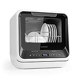 Klarstein Lavavajillas Pequeño Sobremesa, Mini Lavavajillas 2 Cubiertos, Lavavajillas Portatil de Sobremesa Silencioso 7 Programas, Lavavajillas Compacto de Mesa Sin Instalación Difícil para Casa