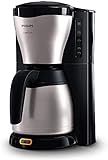 Philips HD7546/20 - Cafetera de goteo café Gaia, 1000 W, jarra térmica con capacidad para 10-15 tazas, color plata