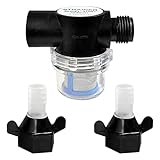 lighteu®, Filtro de filtro de bomba de agua de 12 pulgadas, filtro de riego de tubería de agua en línea de malla 50 para agua de entrada compatible con Seaflo 33s 34s 42s 44s 51s 54s WFCO y Shurflo