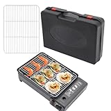 Barbacoa parrilla portátil Camping Cooker al aire libre camping Gas barbacoa Tabla con barbacoa Mesh, barbacoa portátil parrilla con barbacoa Mesh, cocina de camping de gas con barbacoa Mesh