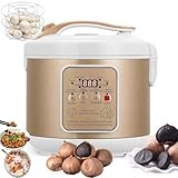 Fermentador De Ajo Negro De 5 L, Yogurtera, Secado Programado + Memoria De Apagado + DiseñO En Capas, Fermentador Inteligente Completamente AutomáTico De 90 W Para Yogur/Ajo Negro/Natto/Kimchi