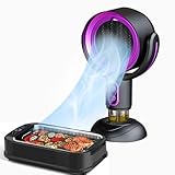 Mini Campana Extractora Portátil, Potente Campana Extractora De Escritorio y Purificador De Aire De Iones Negativos Para Dormitorio, Camping, Barbacoa Interior