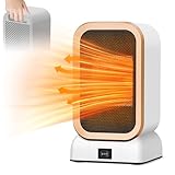Journeyside Calefactor Electrico,Mini Calefactor Ventilador Portátil Calefactor,1000w Bajo Consumo Calefactor Electrico 2 Velocidades, Protección Contra Sobrecalentamiento,para Oficina/Dormitorio