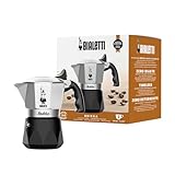 Bialetti New Brikka 2023, Moka pot, la única cafetera capaz de hacer un espresso cremoso, 2 tazas, Aluminio