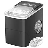 Máquinas para Hacer Hielo Máquina de Hielo para Casa, Máquina de Cubitos 12kg/24h, 9 Cubitos por Ciclo de 6-9 Minutos, Maquina Hacer Cubitos Ice Maker