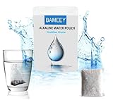Bolsa de filtro de agua alcalina, pH equilibrado y ionizado sobre la marcha, filtro de agua portátil ideal para senderismo, camping y viajes, sistema de filtración de agua para botellas, jarras y