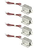 QWORK® DC12V Cerradura de Puerta Electrónica , Control de Acceso Cerradura , para el Cajón del Gabinete , 4pcs