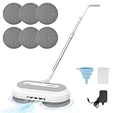 DEWINNER Mopa Eléctrica, Fregona inalámbrica elétrica con Luz LED, Mopa Fregona Automatica con función de pulverización, Mopa de suelo para limpiar