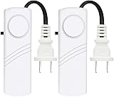 2PCS Alarma de fallo de alimentación Alarma automática de fallo de alimentación, indicador LED de 80 dB Smart Alarm Sirena de Advertencia con Adaptador de Enchufe UE