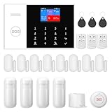 XNH gsm/WiFi Alarma doméstica inalámbrica, 21 Unidades WiFi para el hogar, Sistema de Alarma con aplicación, Sirena de 120 dB, Sensor de Puerta y Ventana, Detector de Movimiento, Control Remoto