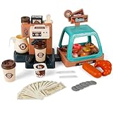 Banaone Cafetera Juguete, Simulacion Maquina De Cafe Heladeria Juguete Juguetes Educativos Infantiles, Sonido Y Luz Barista Tienda De Postres Casa De Juegos Juguetes De rol