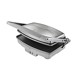 Breville DuraCeramic Sandwichera de tamaño mediano con revestimiento | Planchas lisas | Acero Inoxidable, Gris [VST071X]