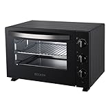 Becken Horno Eléctrico de Sobremesa, Capacidad 46L, 1800W, Temporizador 60 Min, Negro