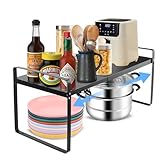 NVIYAM Organizadores de Cocina Expandible, Estantería de Cocina Estantes para Especias, Organizador de Mostrador Estante de armarios, para Cocina, mostradores, despensa, baño