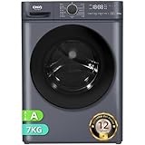 CHiQ CW07123863AX Lavadora integrable - 7kg, Clase A, Motor BLDC 1200 RPM, Vapor y Lavado rápido, 15 Programas, Diseño compacto (60x46,5x84cm) - Gris moderno