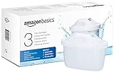 Amazon Basics Cartuchos filtrantes de agua, aptos y compatibles con todas las BRITA incl.PerfectFit & Jarras, 3 Unidad