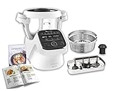 MOULINEX COMPANION XL Robot Cooker Tazón multifunción 4.5L 12 programas automáticos Sopas Gazpacho Procesador de alimentos Batidora Batidora Picadora Amasadora Cocinar Vapor 1550W HF80C30D