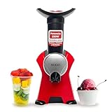 Sogo Heladera para Postres, Helados y Sorbetes - Máquina de Hacer Helados con Recetario de Postres Helados - Prepara Helados, Sorbetes y Batidos Utilizando Frutas/Chocolate Congelado - Heladera Niños