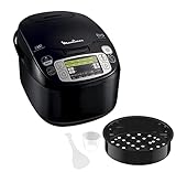 Moulinex Maxichef 43 en 1 MK8158 - Robot de cocina con 43 programas de cocción, capacidad 5 l, programable, capacidad hasta 4 personas, función recalentar, accesorios apto lavavajillas, color negro