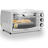 Mini horno de 13 litros, 1200 W, 65°-230 °C, temporizador, bandeja para migas, minihorno pequeño