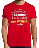 latostadora Camiseta Manga Corta 50 Años Irresistible para Hombre - Rojo L - Ref. 1163248-P