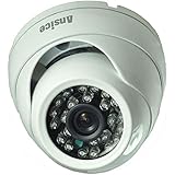 Ansice Cámara de seguridad domo 2.8mm 1000TVL CMOS con IR-CUT CCTV Vigilancia al aire libre IR día noche infrarrojos