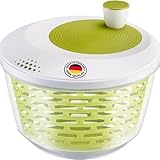 Westmark Centrifugadora de lechuga, Capacidad: 4,4 litros, ø 23,5 cm, Plástico, Sin BPA, Spinderella, Color: transparente/blanco/verde, 16753360