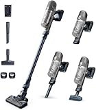 Rowenta XPert 6.60 - Aspiradora escoba versátil sin cable, con 3 funciones en 1 multiespacios, batería de litio, 2 velocidades, gatillo Boost, ligero y portatil, Gris oscuro RH6836