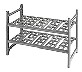 Wenko 2768010100 - Estantería para Armario de Fregadero (Distribución Ajustable, 44-82 x 39 x 28 cm), Aluminio y Plástico, Plateado