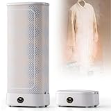 guoyjmm Secadora Portátil, Planchadora Eléctrica con Temporizador de 240 Minutos y Temperatura Constante de 360°, Armario de Secado Plegable para Eliminación de Arrugas Secado