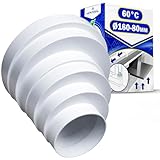 Manguito Reductor Tubo Campana Extractora Excéntrico para Tubo Redondo Ø 80-160 mm Temperatura de Trabajo 60°C - Garantía de 10 Años - MONTERAL