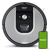 Robot aspirador iRobot Roomba 971 Alta potencia, Recarga y sigue limpiando, Óptimo para mascotas, Dirt Detect, Se coordina con Braava jet m6, Sugerencias personalizadas, Compatible con asistentes voz