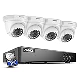 ANNKE 3K Lite 8 Canales DVR 5 en 1 con Detección de Personas y Vehiculos, 4X 1080p Kit de Videovigilancia Exterior con Disco Duro 1TB, Visión Nocturna, Grabación Inteligente, Grabación 24/7
